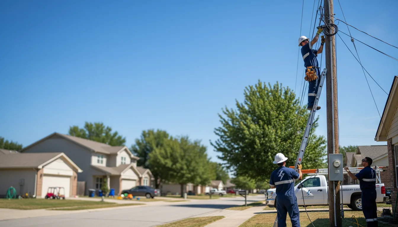 Residential electrician providing installation services in Lyman, UT
